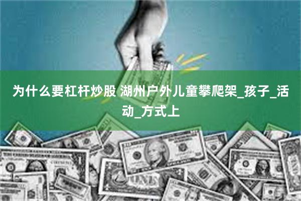 为什么要杠杆炒股 湖州户外儿童攀爬架_孩子_活动_方式上