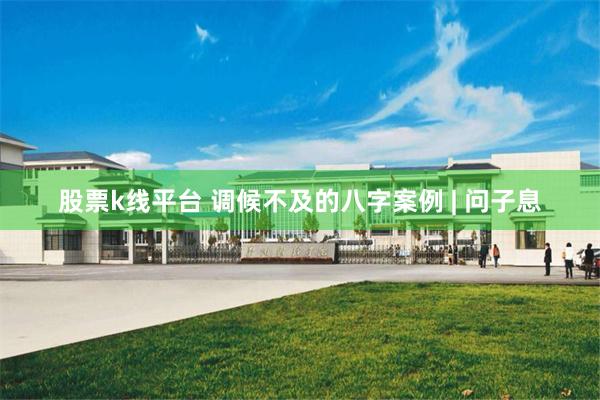 股票k线平台 调候不及的八字案例 | 问子息