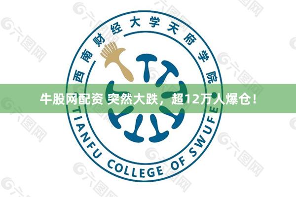 牛股网配资 突然大跌，超12万人爆仓！