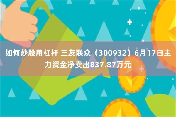 如何炒股用杠杆 三友联众（300932）6月17日主力资金净卖出837.87万元
