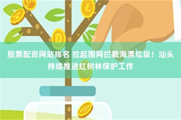 股票配资网站排名 拉起围网拦截海漂垃圾!汕头持续推进红树林保护工作