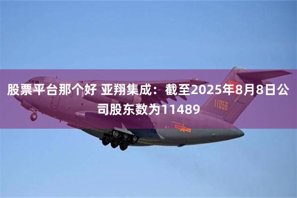 股票平台那个好 亚翔集成：截至2025年8月8日公司股东数为11489
