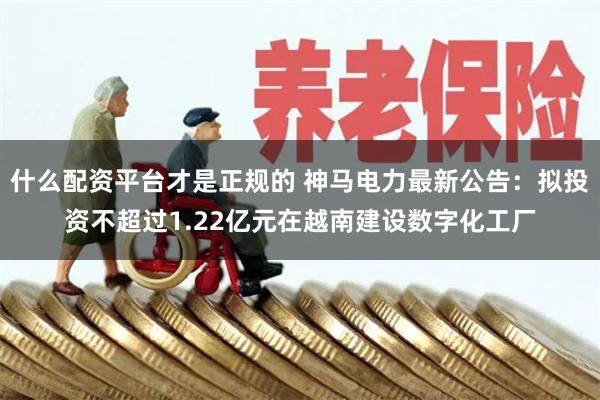 什么配资平台才是正规的 神马电力最新公告：拟投资不超过1.22亿元在越南建设数字化工厂
