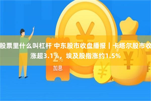 股票里什么叫杠杆 中东股市收盘播报｜卡塔尔股市收涨超3.1%，埃及股指涨约1.5%