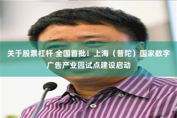 关于股票杠杆 全国首批！上海（普陀）国家数字广告产业园试点建设启动