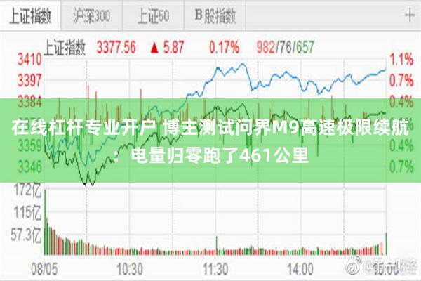 在线杠杆专业开户 博主测试问界M9高速极限续航：电量归零跑了461公里
