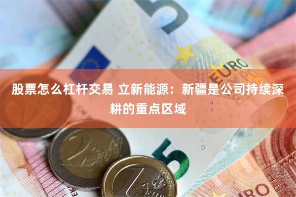 股票怎么杠杆交易 立新能源：新疆是公司持续深耕的重点区域